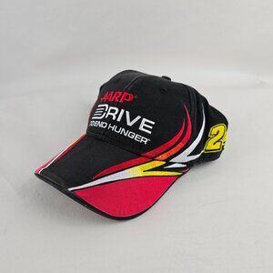 Jeff Gordon Hat Mens OSFM Black NASCAR 24 AARP Drive To End Hunger Racing Adjust